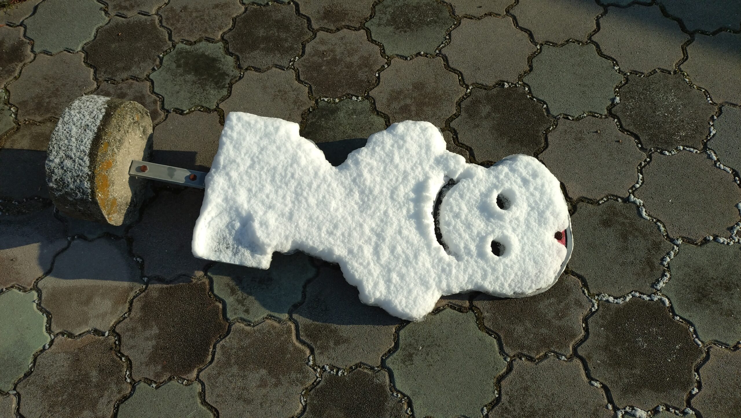 雪の日に、ほっこり笑顔