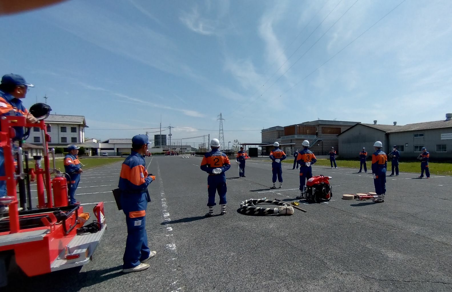 早島町消防操法大会優勝！第三部おめでとう！
